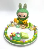 Popmart Green Labubu Phone Stand For Desk