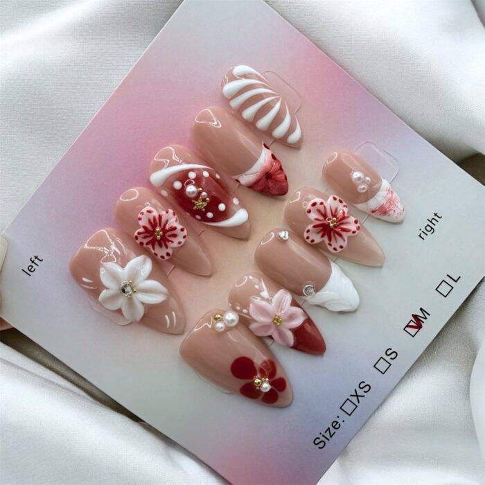 Almondshaped3dFlowers-ezgif.com-optijpeg Almond Shaped Hand Carved 3D Flowrs - Image 1