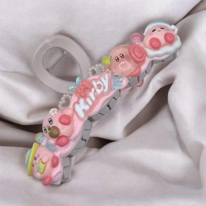 Kirbycharmspluscreamglueclayclips-ezgif.com-optijpeg Kirby Claw Clip/Hair Accessories - Image 1