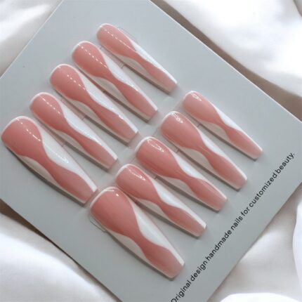 Long Coffin Nails Elegant Nails