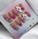 Beautiful 2.5 Pink French Tips Nails