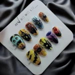 Spooky Halloween Hunted House/ Bats Nails