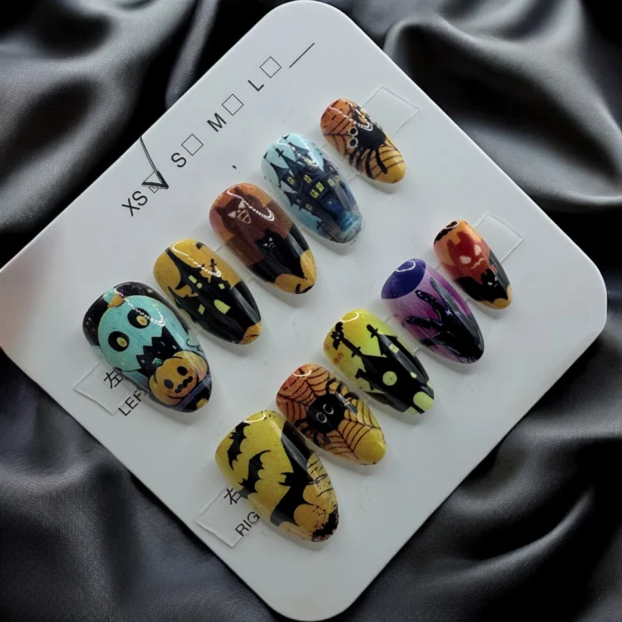 Spooky Halloween Hunted House/ Bats Nails - Image 1