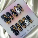 Matte Square Cute Halloween Nails