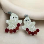 Polymer Clay Halloween Ghost Earrings