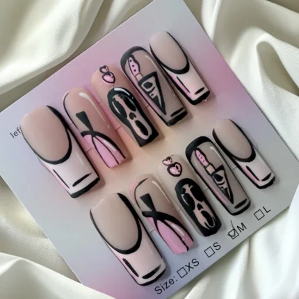 Matte Comic Book Style Halloween Nails