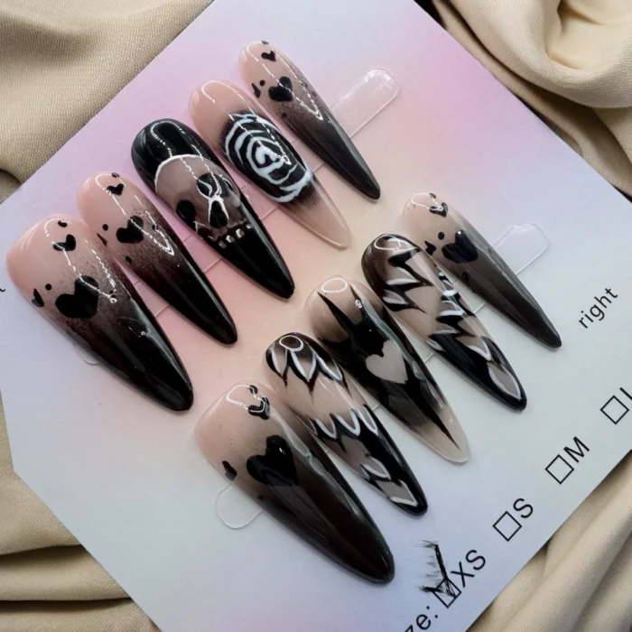 Stiletto Spooky Halloween Nails - Image 1