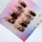 Brown Animal Print Bangle Press - On Nails | Bold Square Set
