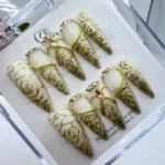 Gold Filigree Press On Nails – Baroque Luxury